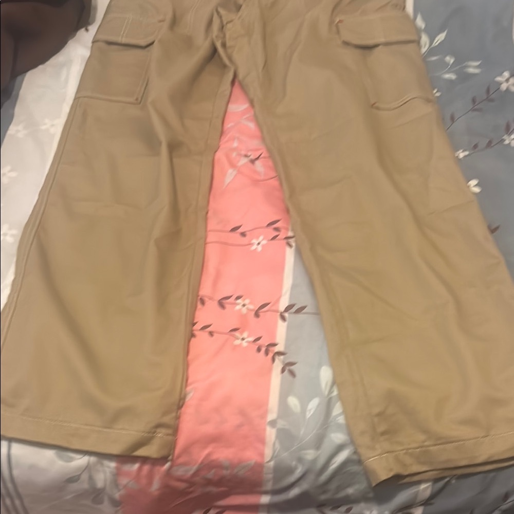 True Religion Tan Casual Cargo Pants